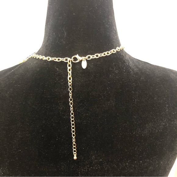 Statement necklace with rhinestones. Very good condition. - Picture 6 of 8